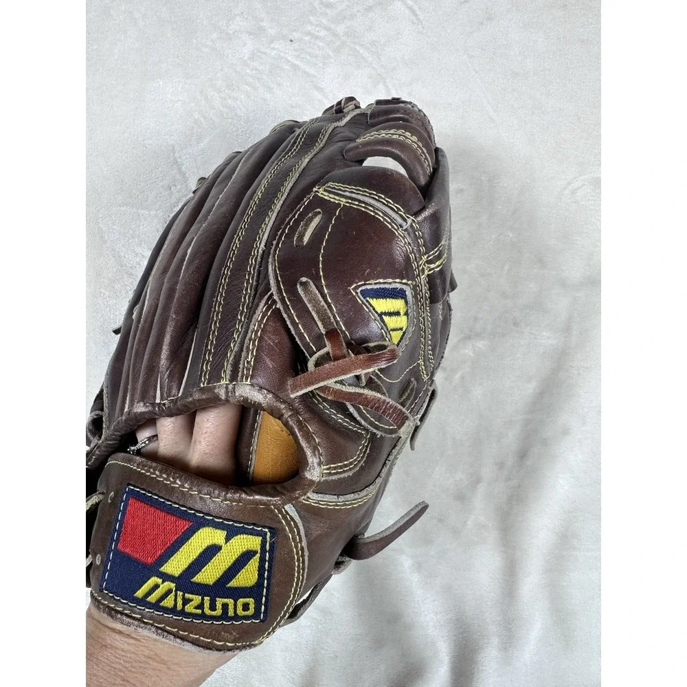Rare Mizuno MTS-2 Super Flex Palm RHT Brown Leather Baseball Glove Mitt -